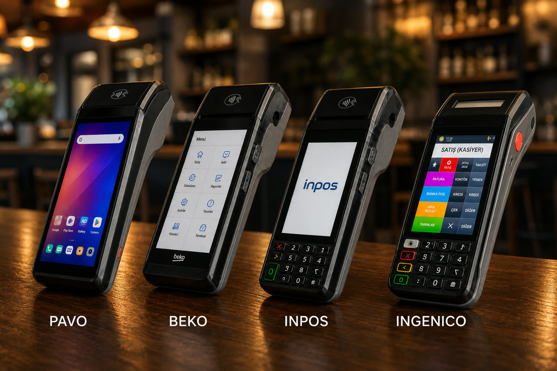 Pavo, Beko, InPOS ve Ingenico POS cihazları